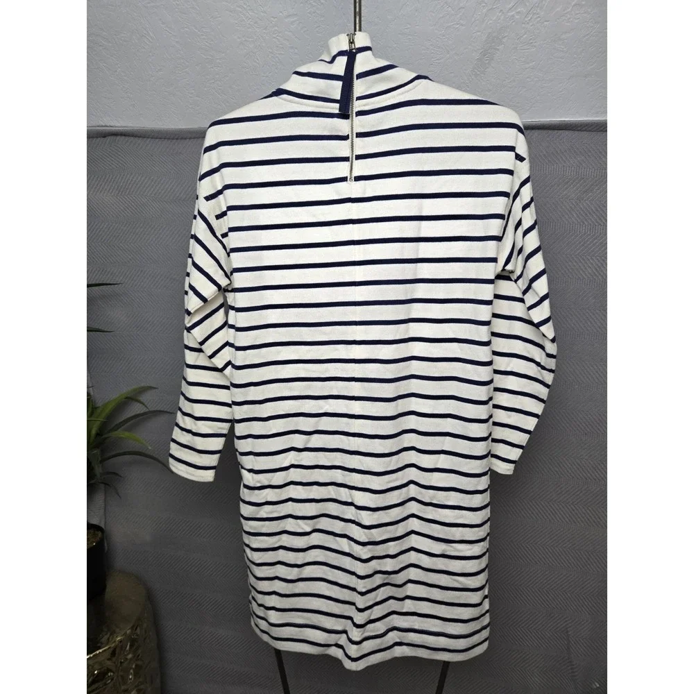 Vineyard Vines Funnel Neck Dress Womens‎ sz XXS $118 MSRP blue stripe summer